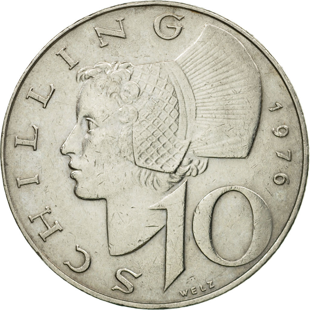 Monnaie, Autriche, 10 Schilling, 1976, TTB, Copper-Nickel Plated Nickel, KM:2918