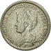 Coin, Netherlands, Wilhelmina I, 25 Cents, 1918, EF(40-45), Silver, KM:146
