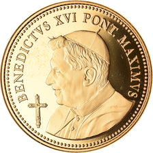 Vatican, Médaille, Le Pape Benoit XVI, Religions & beliefs, FDC, Copper-Nickel