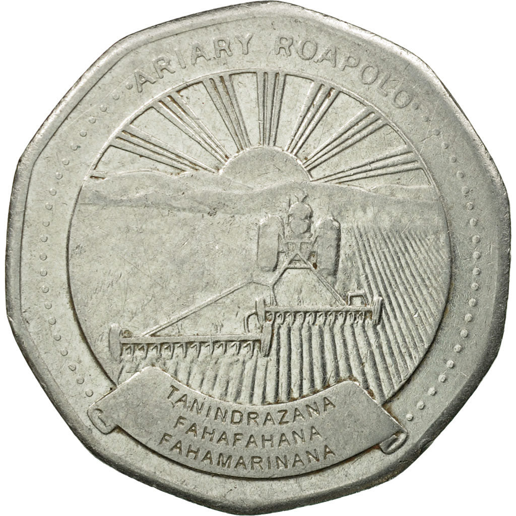 Monnaie, Madagascar, 20 Ariary, 1994, Royal Canadian Mint, TTB, Nickel Clad