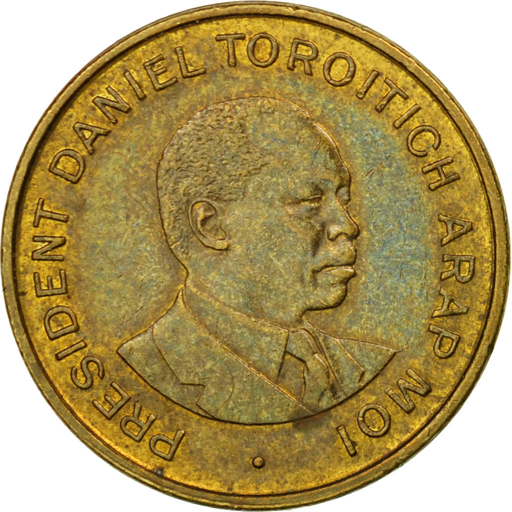 Coin, Kenya, 50 Cents, 1995, VF(30-35), Brass plated steel, KM:28