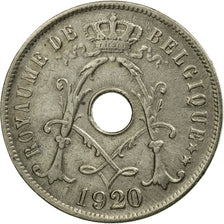 Coin, Belgium, 25 Centimes, 1920, AU(50-53), Copper-nickel, KM:68.2