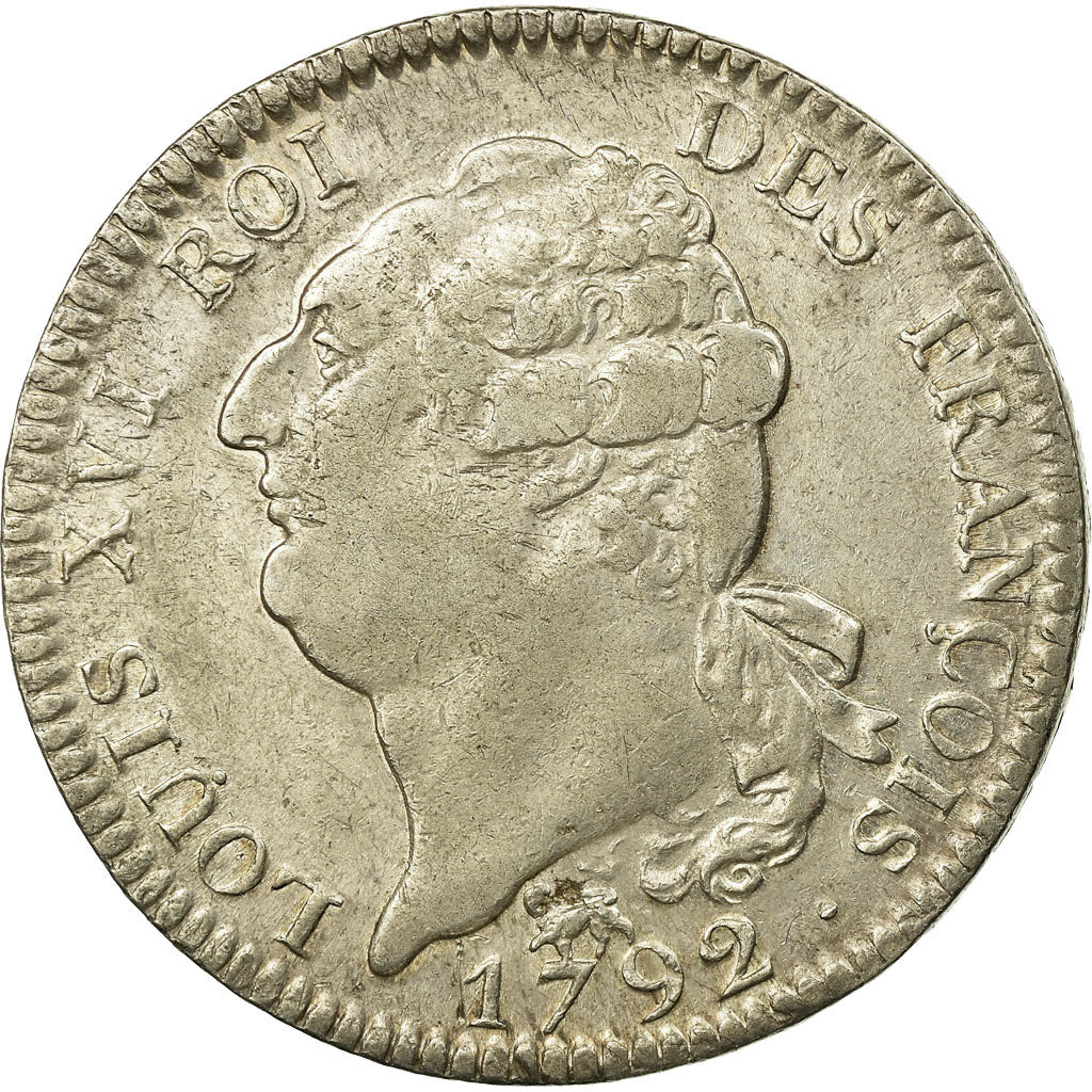 Moneda, Francia, Écu de 6 livres françois, ECU, 6 Livres, 1792, Paris, MBC+