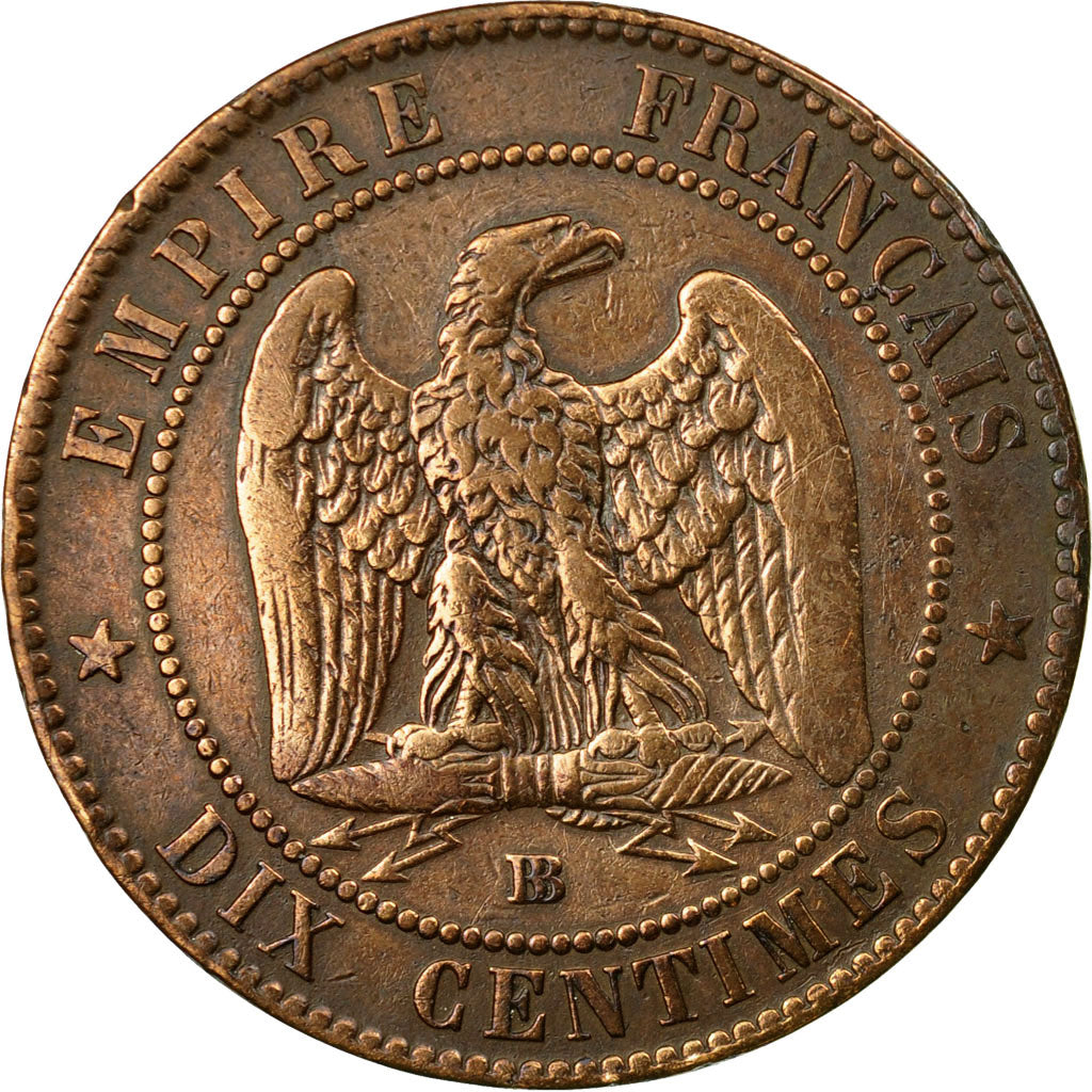 Coin, France, Napoleon III, Napoléon III, 10 Centimes, 1854, Paris, VF(30-35)