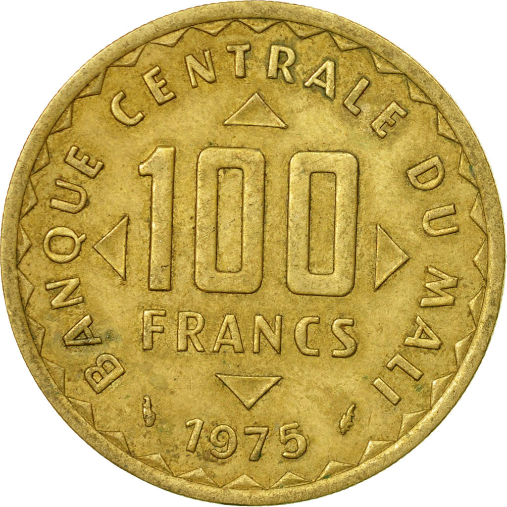 Coin, Mali, 100 Francs, 1975, Paris, F(12-15), Nickel-brass, KM:10