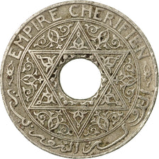 Coin, Morocco, Yusuf, 25 Centimes, 1921, bi-Bariz, Paris, EF(40-45)