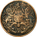 Coin, INDIA-BRITISH, 1/4 Anna, 1835, VF(30-35), Copper, KM:446.1