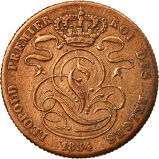 Coin, Belgium, Leopold I, 5 Centimes, 1834, EF(40-45), Copper, KM:5.1