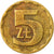Coin, Poland, 5 Zlotych, 1976, Warsaw, VF(20-25), Brass, KM:81.1