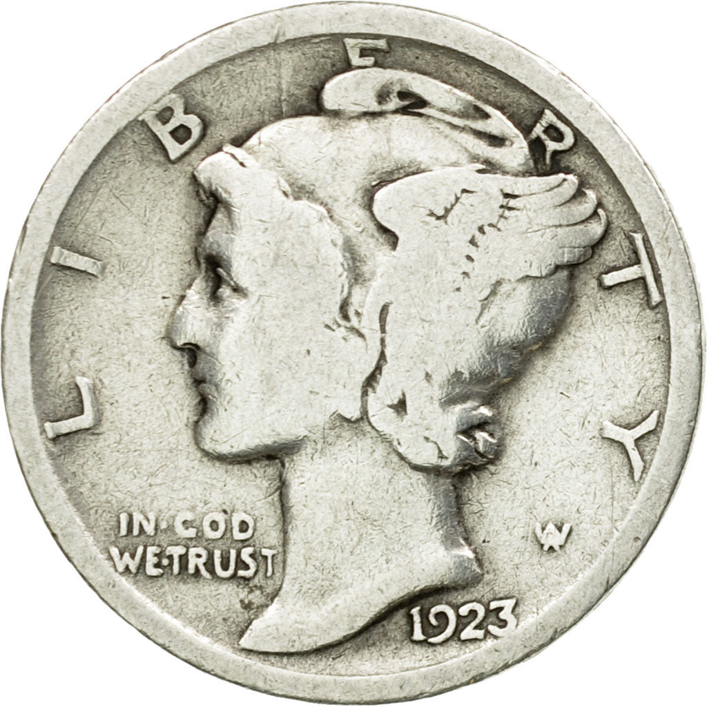 Münze, Vereinigte Staaten, Mercury Dime, Dime, 1923, U.S. Mint, Philadelphia