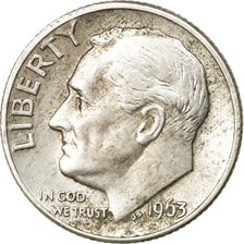 Coin, United States, Roosevelt Dime, Dime, 1963, U.S. Mint, Denver, VF(30-35)