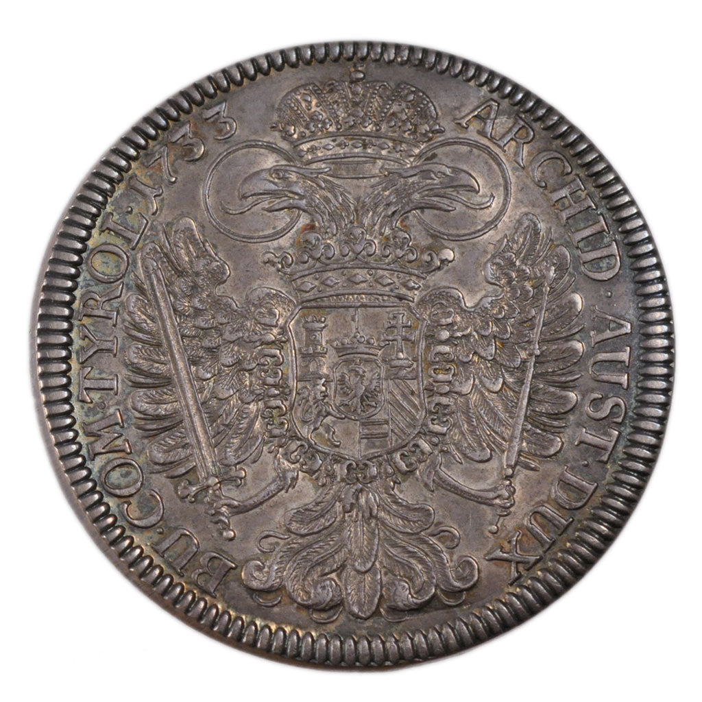 AUSTRIAN STATES, Thaler, 1733, KM #440, AU(55-58), Silver, 28.30