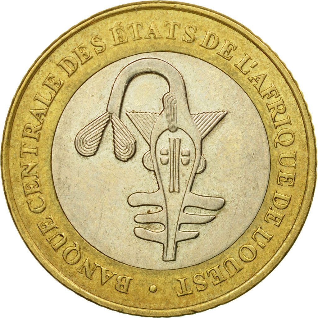 Coin, West African States, 500 Francs, 2005, Paris, EF(40-45), Bi-Metallic