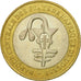 Coin, West African States, 500 Francs, 2005, Paris, EF(40-45), Bi-Metallic