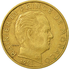Coin, Monaco, Rainier III, 20 Centimes, 1962, VF(30-35), Aluminum-Bronze, KM:143