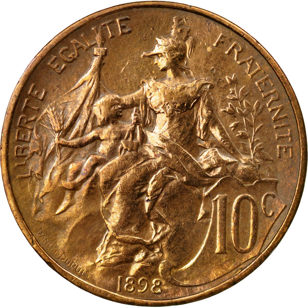 Coin, France, Dupuis, 10 Centimes, 1898, Paris, VF(30-35), Bronze, KM:843, Le