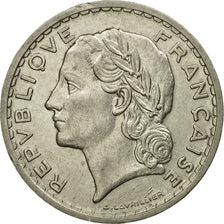 Coin, France, Lavrillier, 5 Francs, 1938, Paris, VF(30-35), Nickel, KM:888, Le