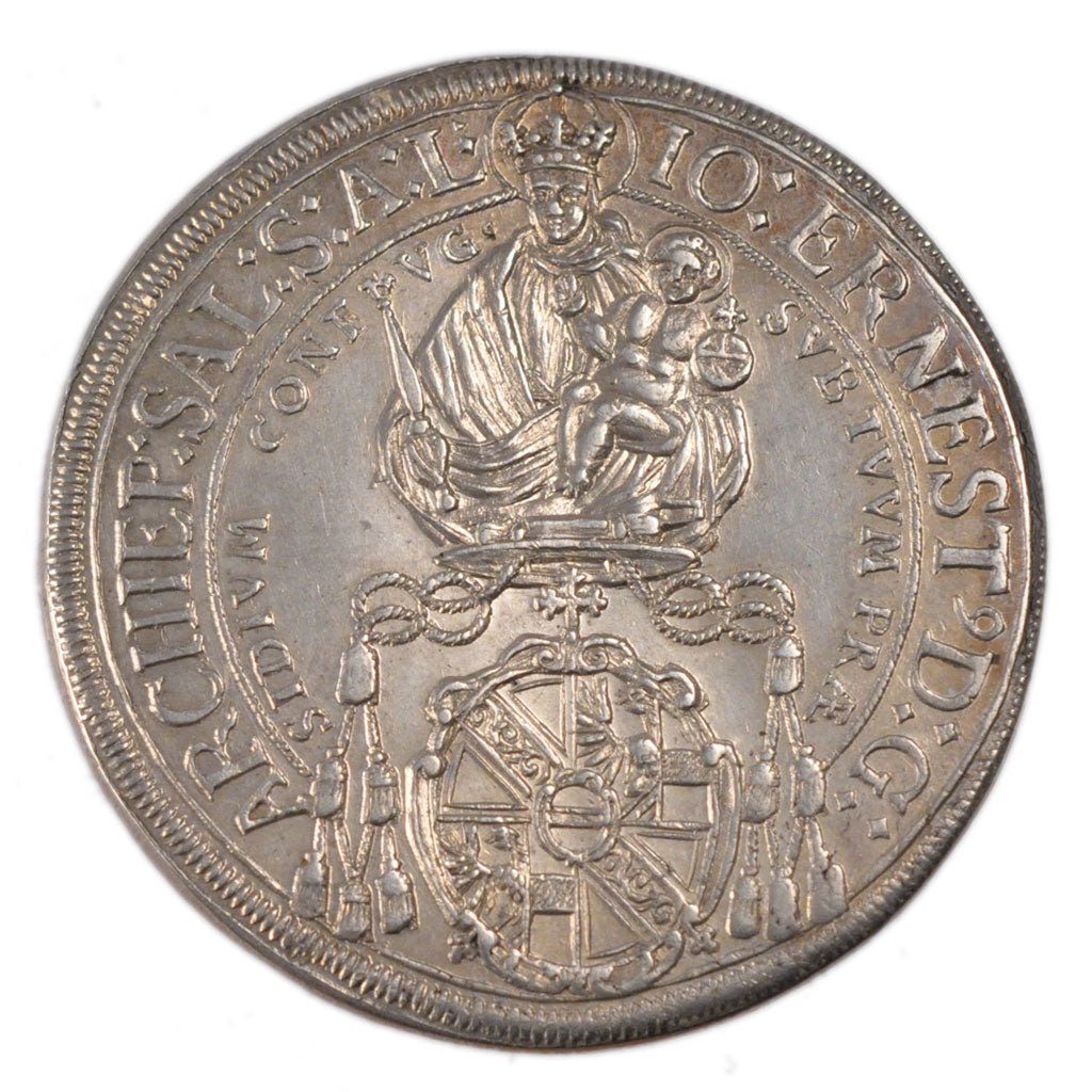 AUSTRIAN STATES, SALZBURG, Thaler, 1687, PCGS AU55, KM:254