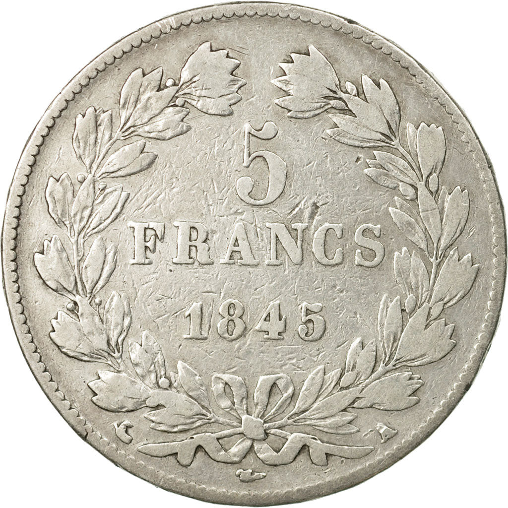 Monnaie, France, Louis-Philippe, 5 Francs, 1845, Paris, TB+, Argent, KM:749.1