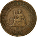 Coin, FRENCH INDO-CHINA, Cent, 1889, Paris, VF(30-35), Bronze, KM:1