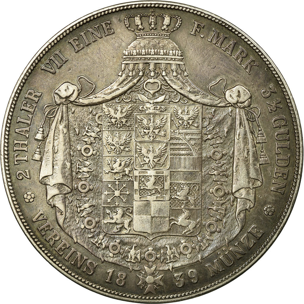 Coin, German States, PRUSSIA, Friedrich Wilhelm III, 2 Thaler, 3-1/2 Gulden