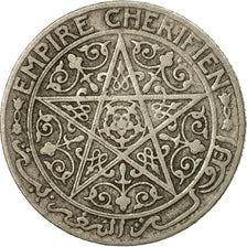 Coin, Morocco, Mohammed V, 50 Francs, 1951, Paris, EF(40-45), Aluminum-Bronze