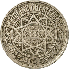 Coin, Morocco, Mohammed V, 10 Francs, 1366, Paris, EF(40-45), Copper-nickel