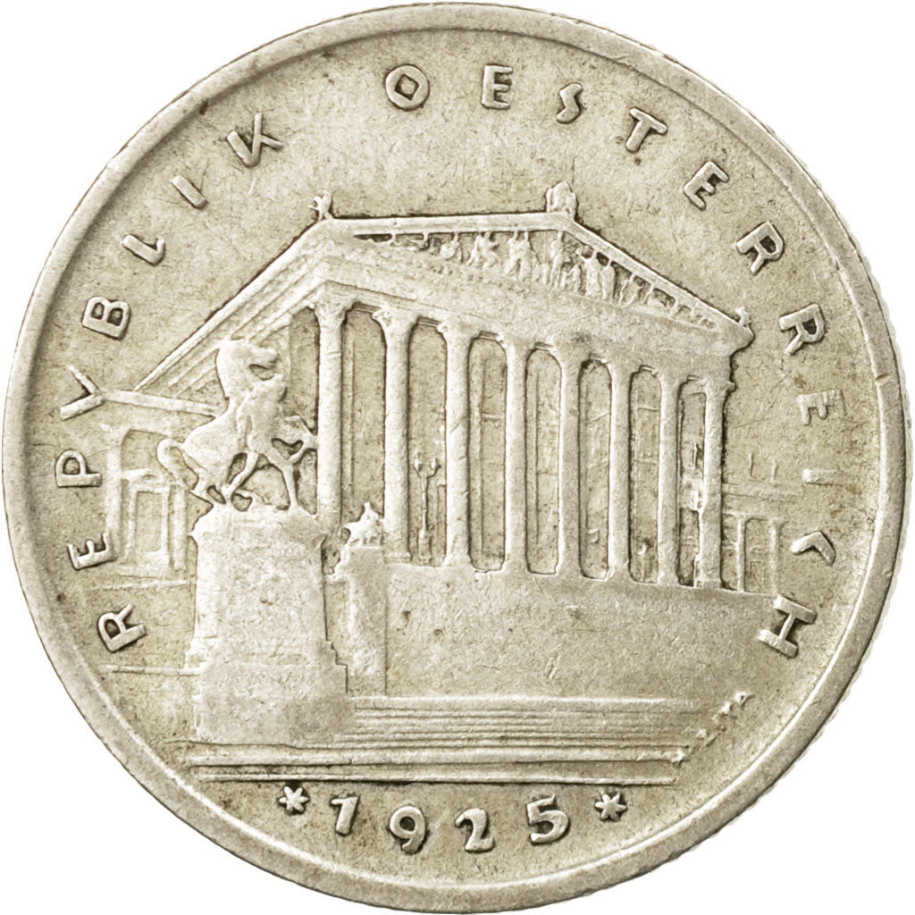 Coin, Austria, Schilling, 1925, EF(40-45), Silver, KM:2840