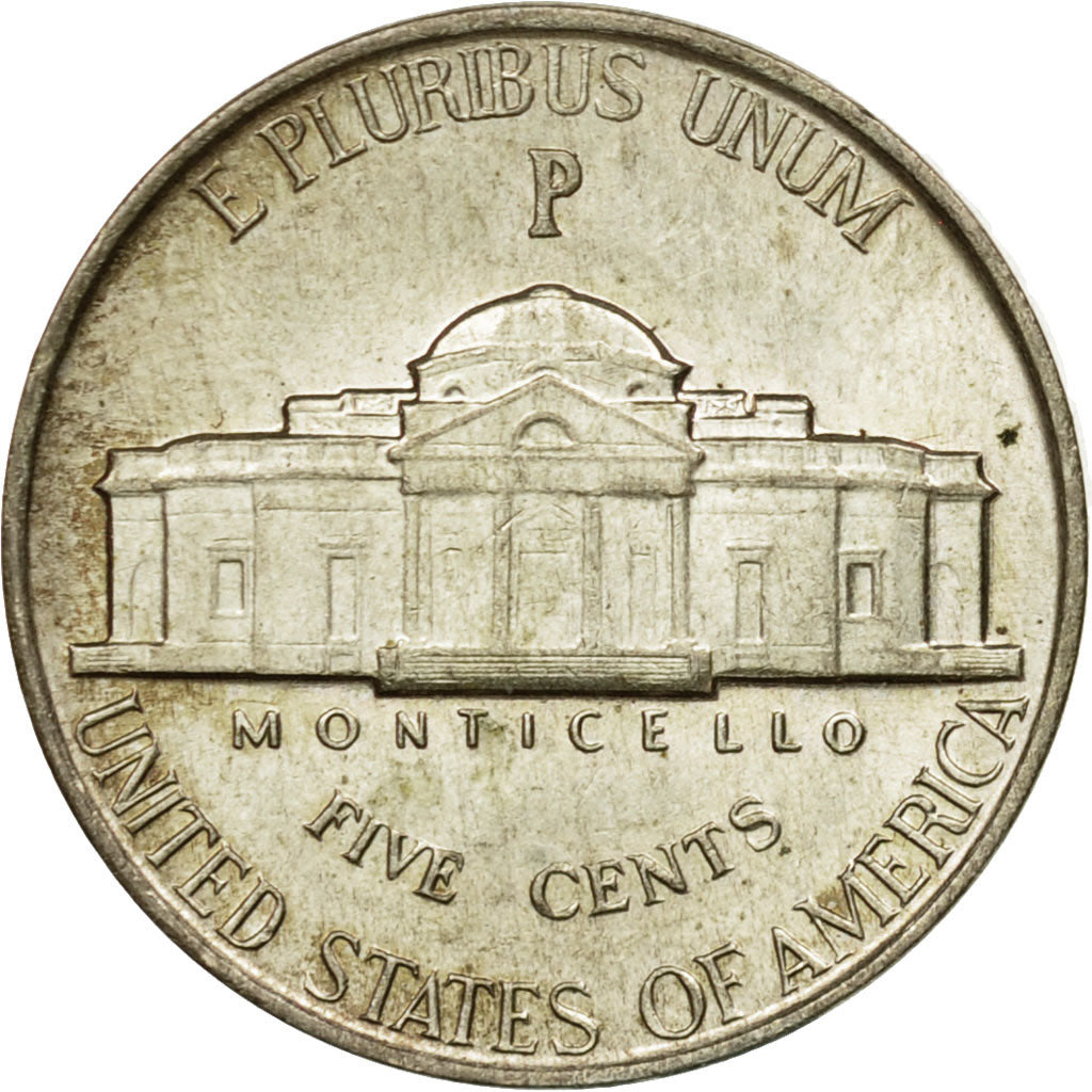 Münze, Vereinigte Staaten, Jefferson Nickel, 5 Cents, 1943, U.S. Mint