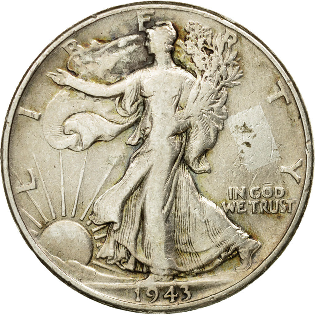 Moneda, Estados Unidos, Walking Liberty Half Dollar, Half Dollar, 1943, U.S.