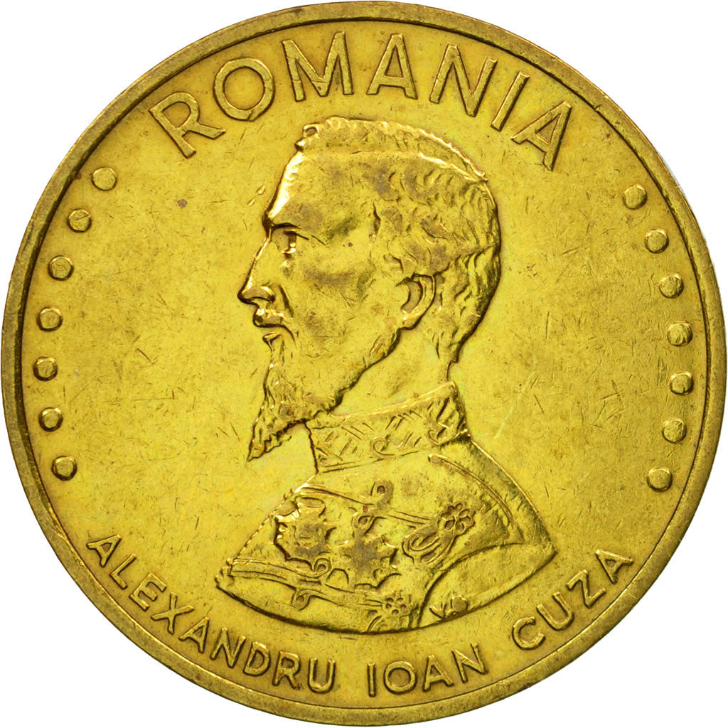 Coin, Romania, 50 Lei, 1993, EF(40-45), Brass Clad Steel, KM:110