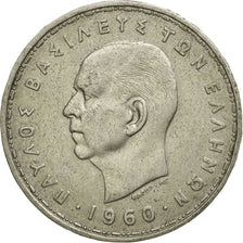 Coin, Greece, Paul I, 20 Drachmai, 1960, EF(40-45), Silver, KM:85