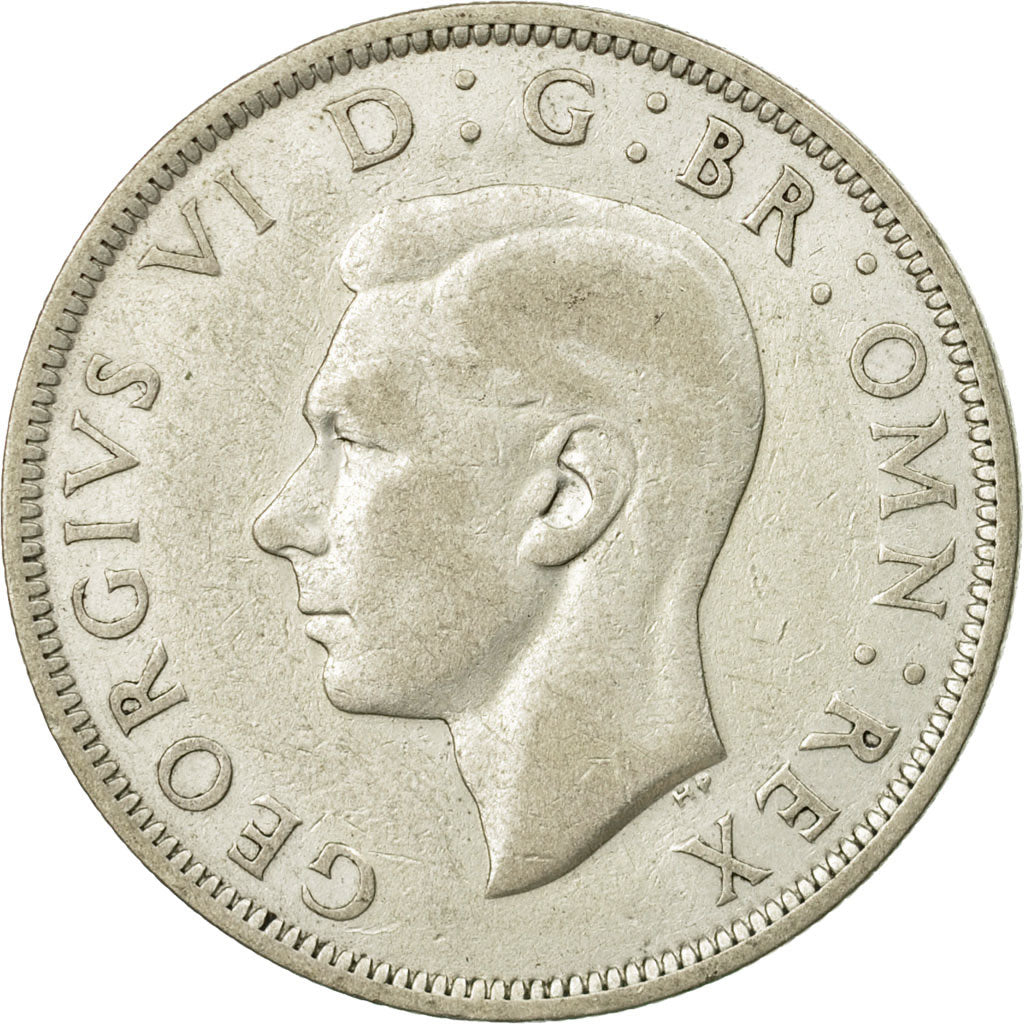 Coin, Great Britain, George VI, 1/2 Crown, 1942, EF(40-45), Silver, KM:856