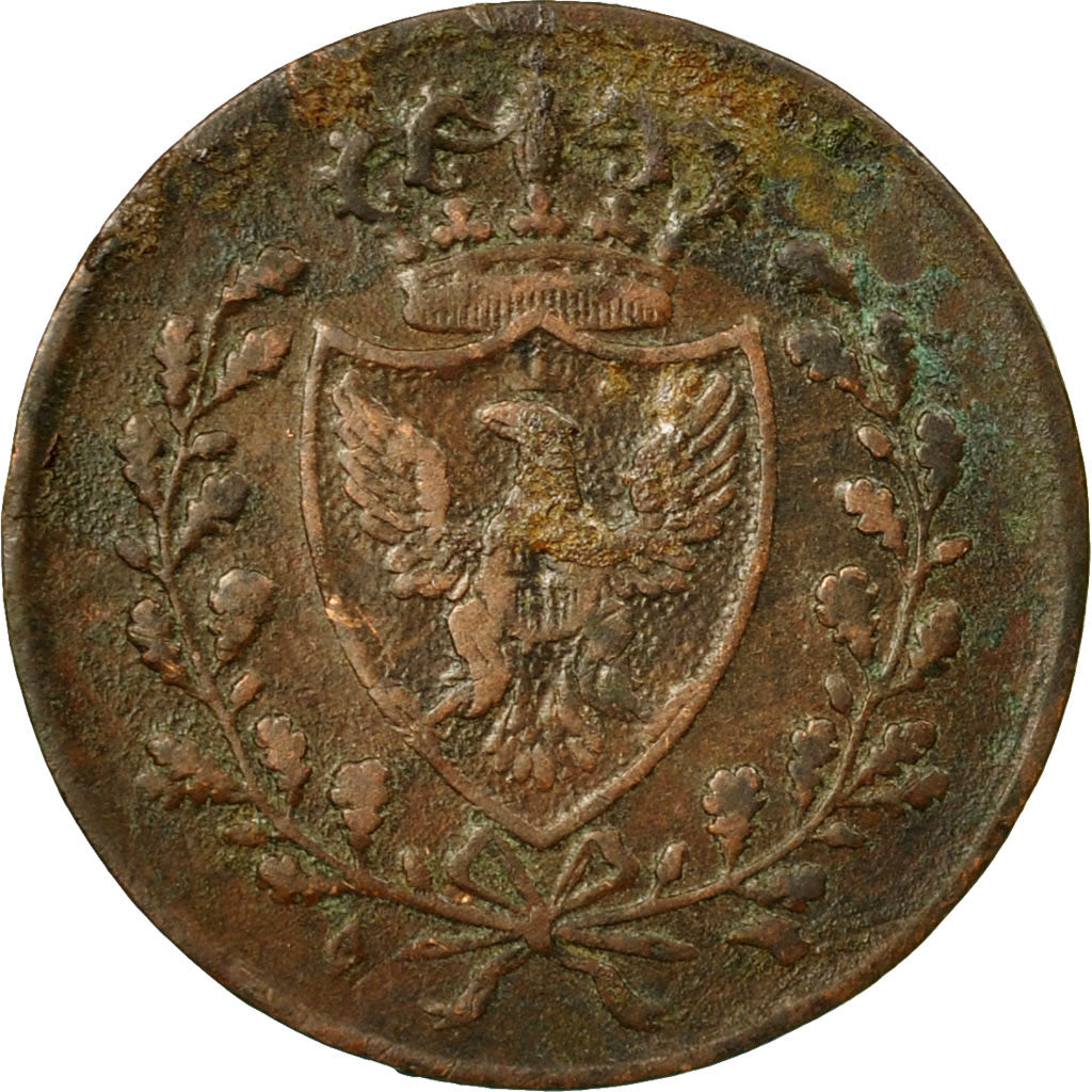Coin, ITALIAN STATES, SARDINIA, Carlo Felice, Centesimo, 1826, Torino