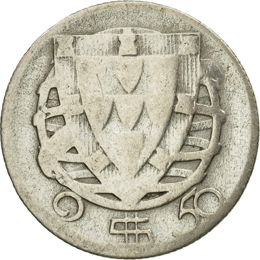 Coin, Portugal, 2-1/2 Escudos, 1932, VF(20-25), Silver, KM:580