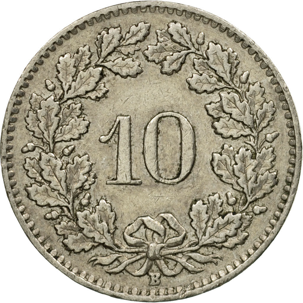 Moneta, Szwajcaria, 10 Rappen, 1964, Bern, VF(30-35), Miedź-Nikiel, KM:27