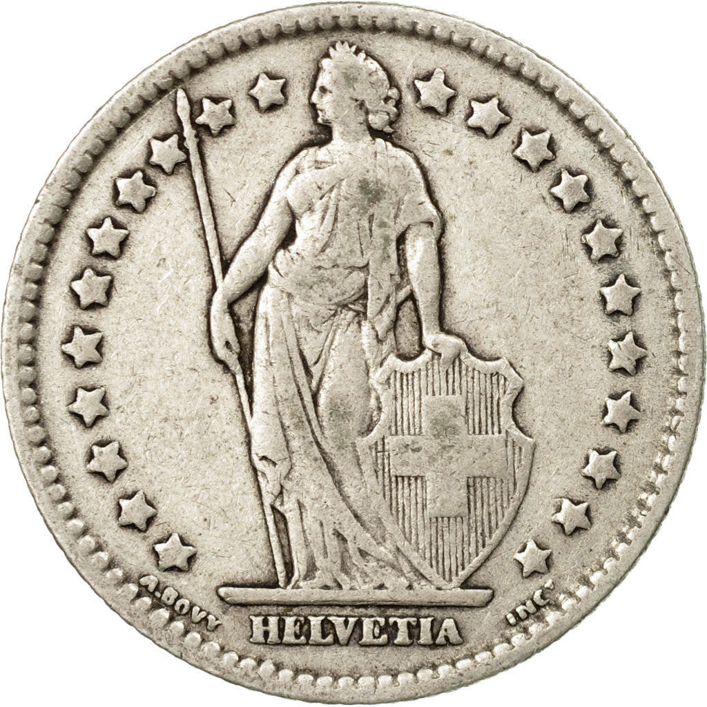 Coin, Switzerland, Franc, 1911, Bern, EF(40-45), Silver, KM:24