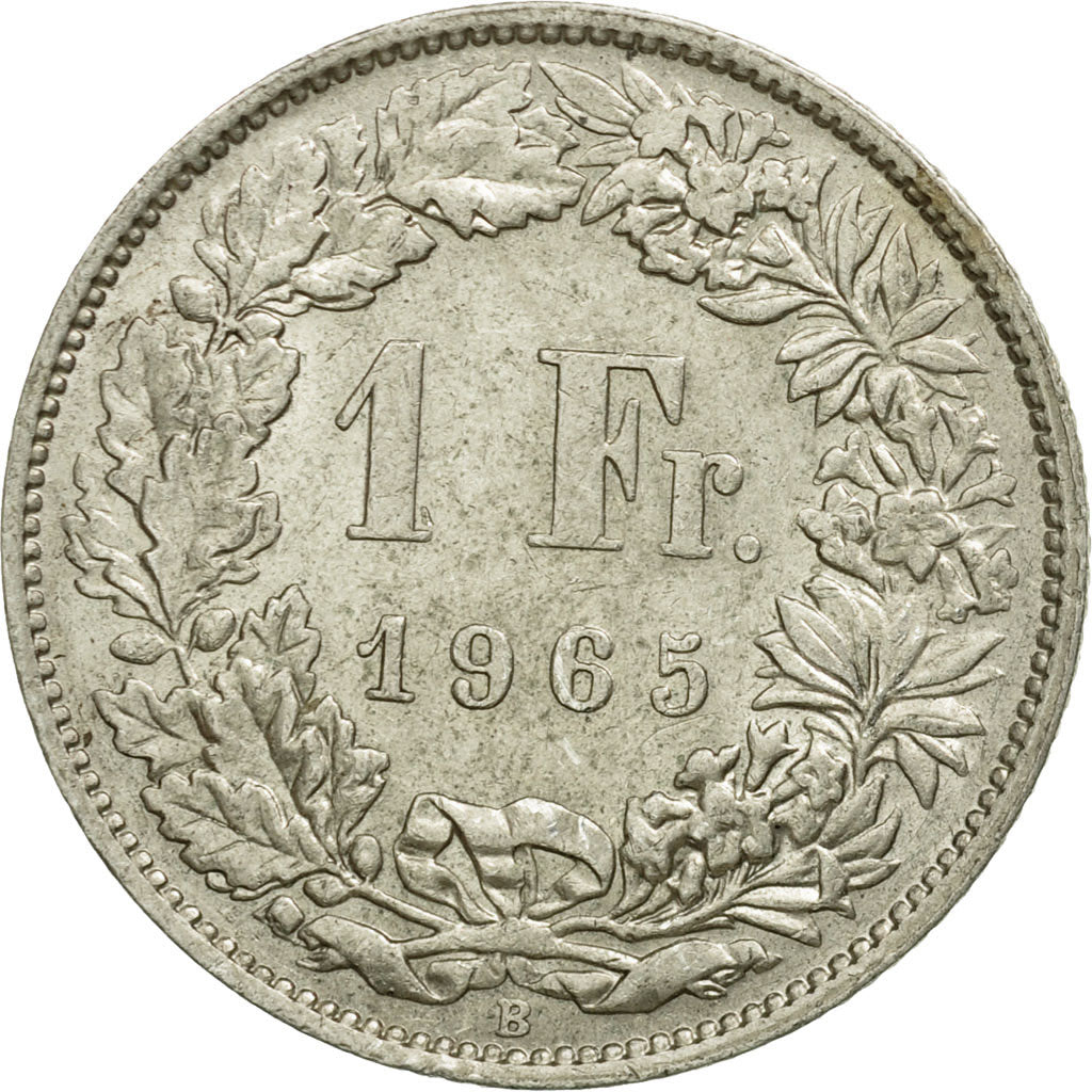 Münze, Schweiz, Franc, 1965, Bern, SS, Silber, KM:24
