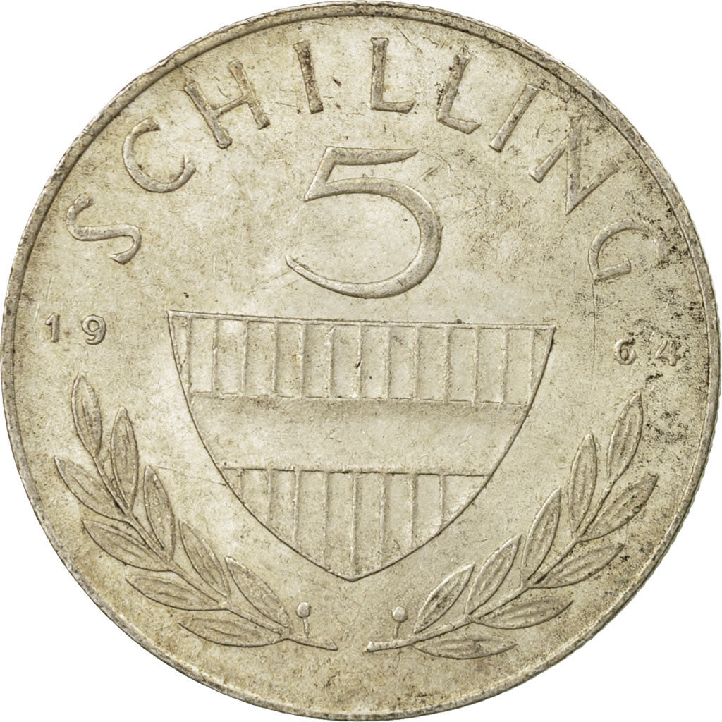 Coin, Austria, 5 Schilling, 1964, EF(40-45), Silver, KM:2889