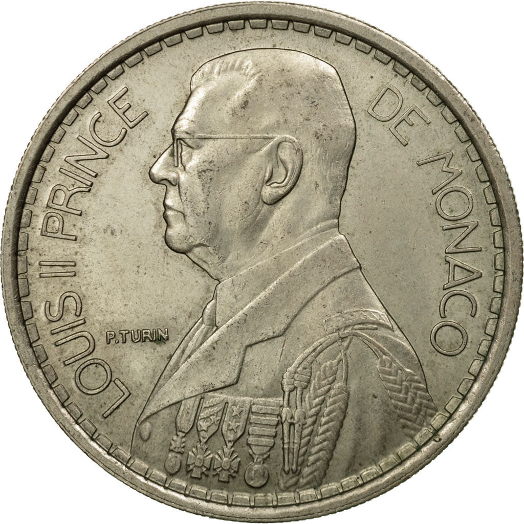 Monnaie, Monaco, Louis II, 20 Francs, Vingt, 1947, Poissy, TTB, Copper-nickel