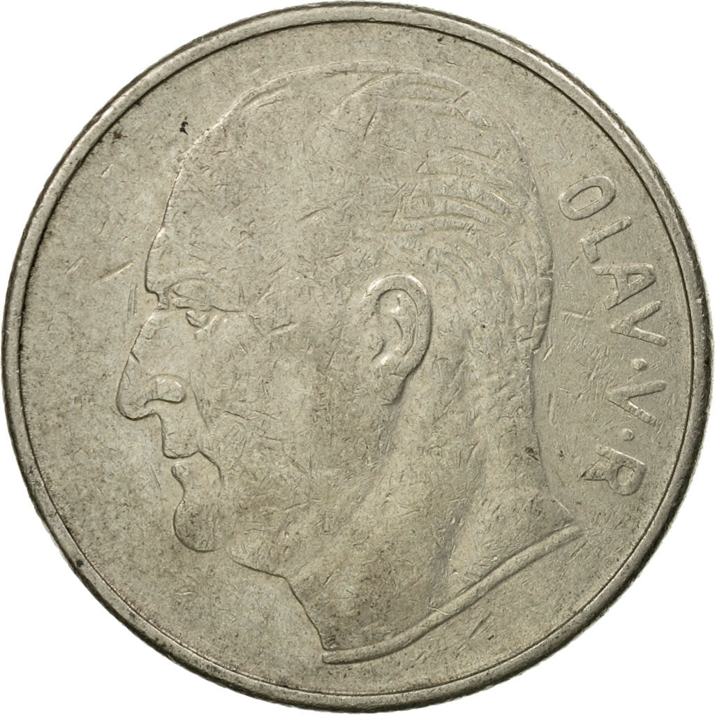 Monnaie, Norvège, Olav V, Krone, 1971, TTB, Copper-nickel, KM:409