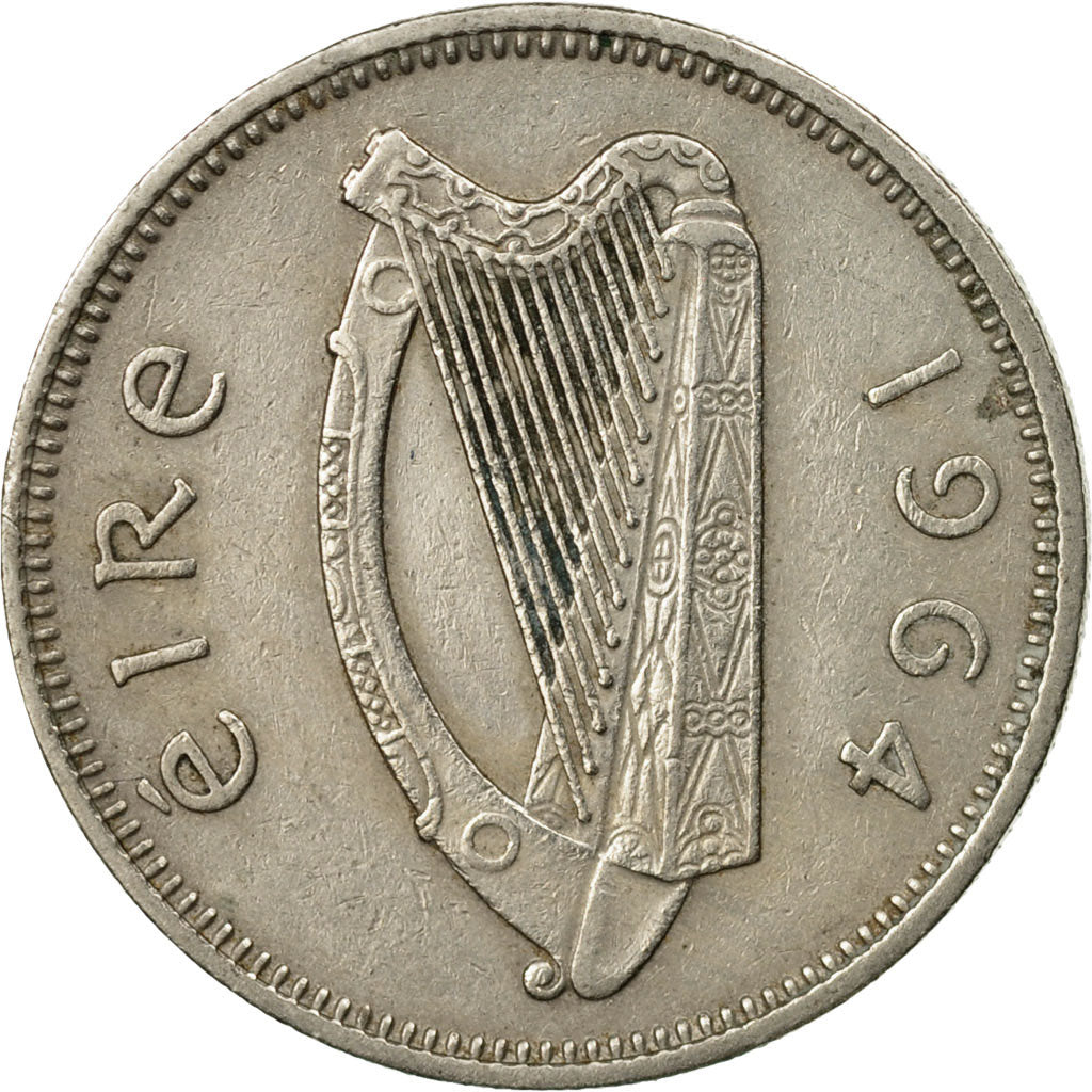 Moneda, REPÚBLICA DE IRLANDA, Shilling, 1964, BC+, Cobre - níquel, KM:14A