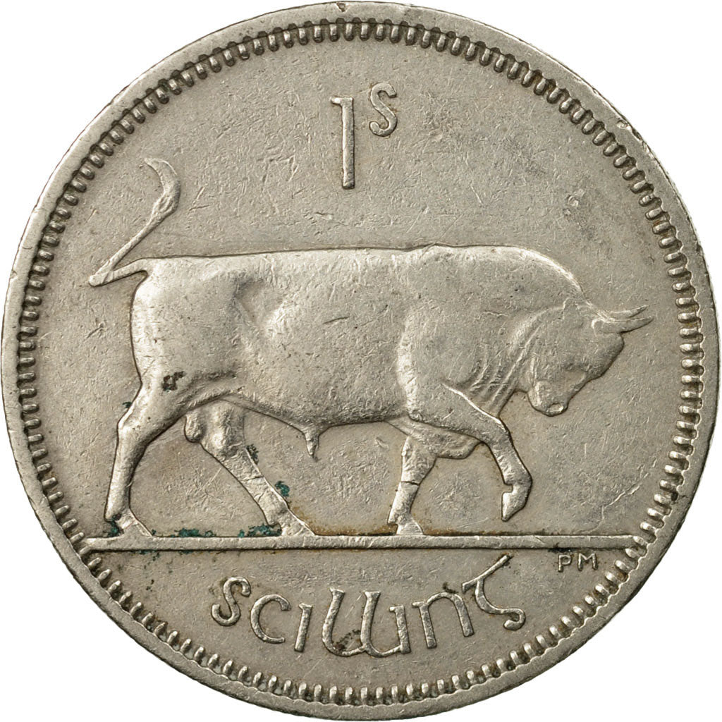 Moneda, REPÚBLICA DE IRLANDA, Shilling, 1964, BC+, Cobre - níquel, KM:14A