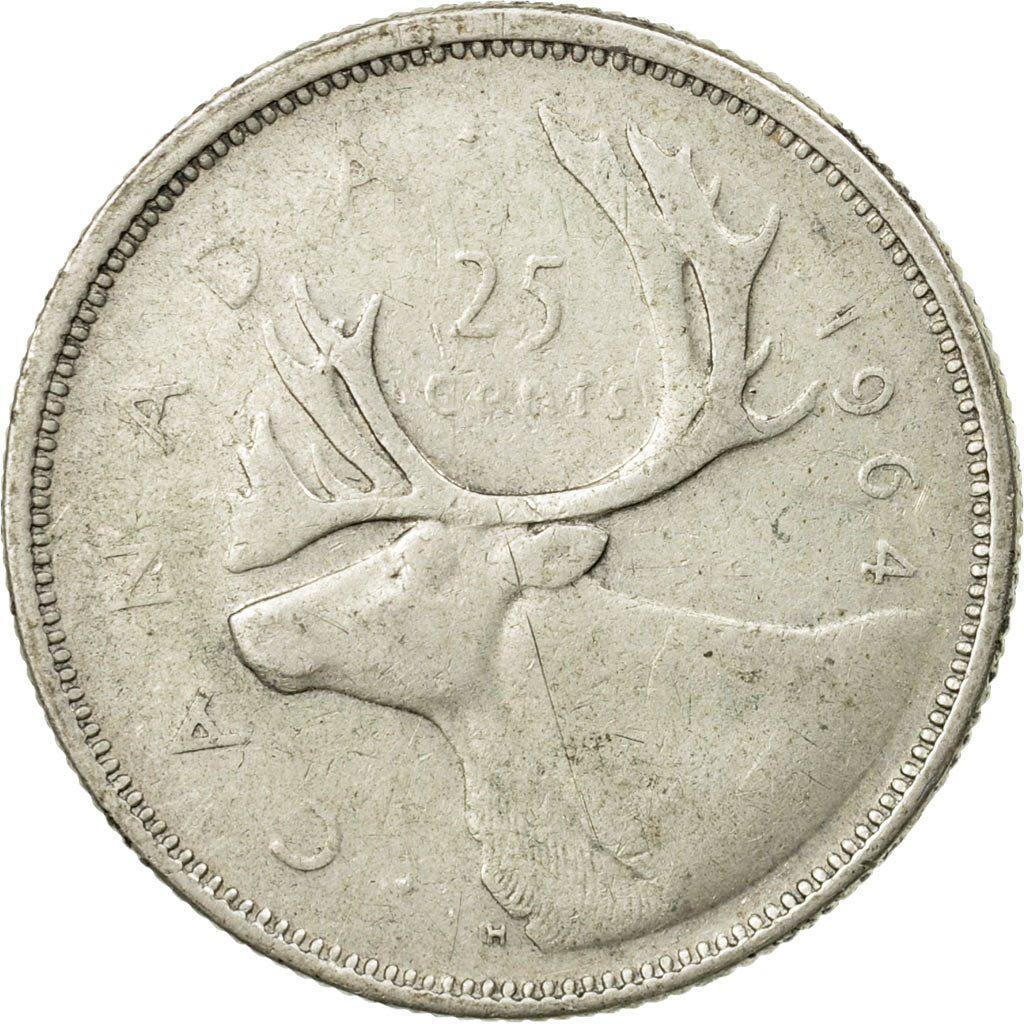 Münze, Kanada, Elizabeth II, 25 Cents, 1964, Royal Canadian Mint, Ottawa, SS