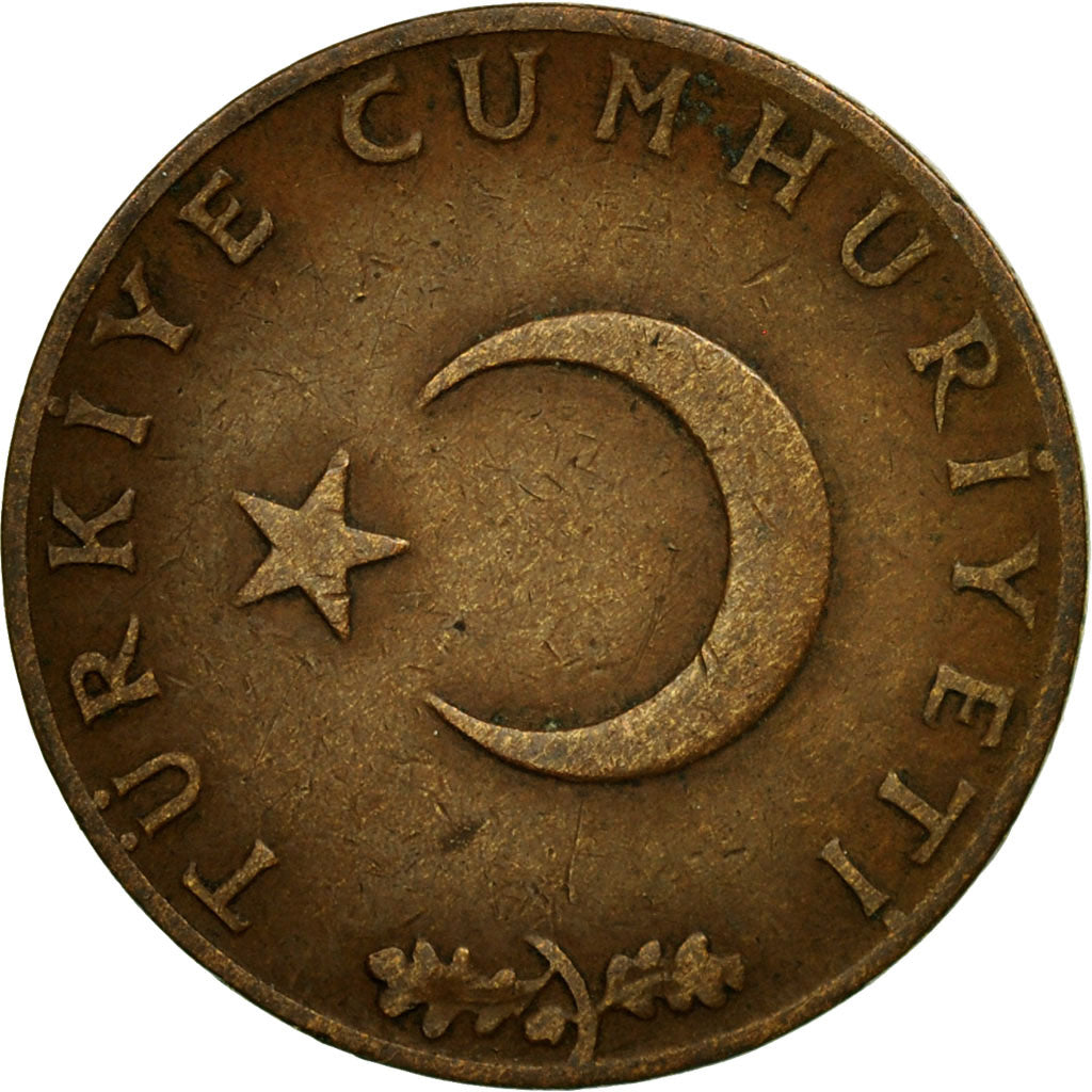 Coin, Turkey, 10 Kurus, 1967, EF(40-45), Bronze, KM:891.1