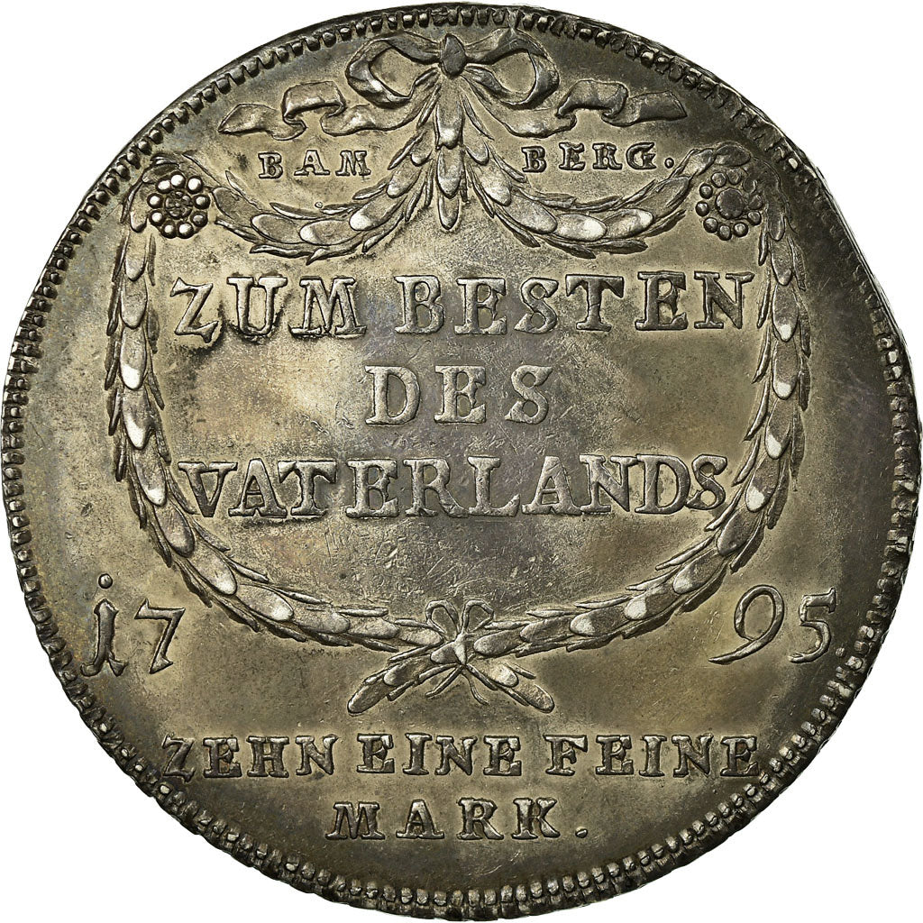 Coin, German States, BAMBERG, Franz Ludwig, Thaler, 1795, AU(55-58), Silver