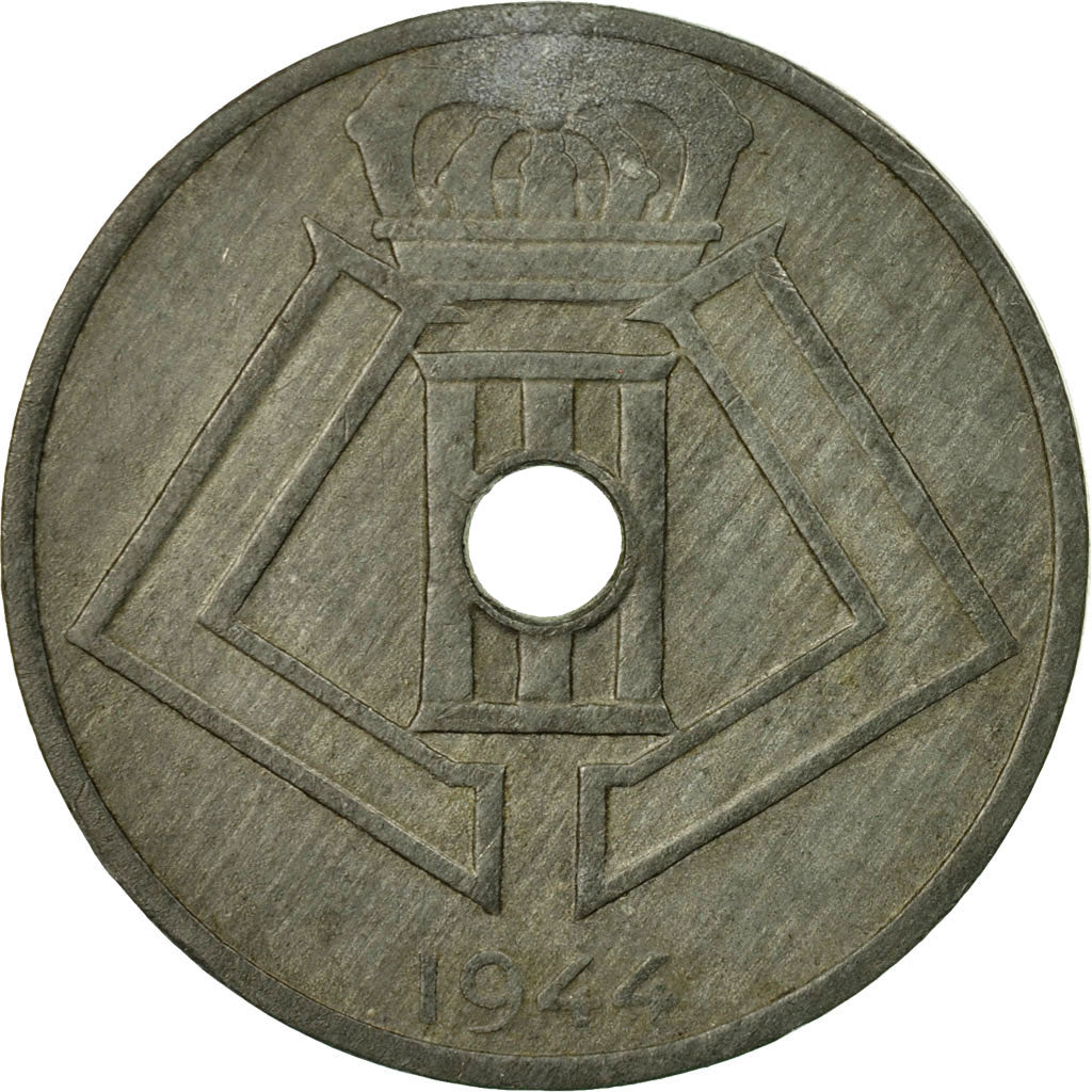 Moneda, Bélgica, 25 Centimes, 1944, MBC+, Cinc, KM:132