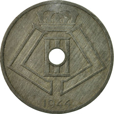 Coin, Belgium, 25 Centimes, 1944, AU(50-53), Zinc, KM:132