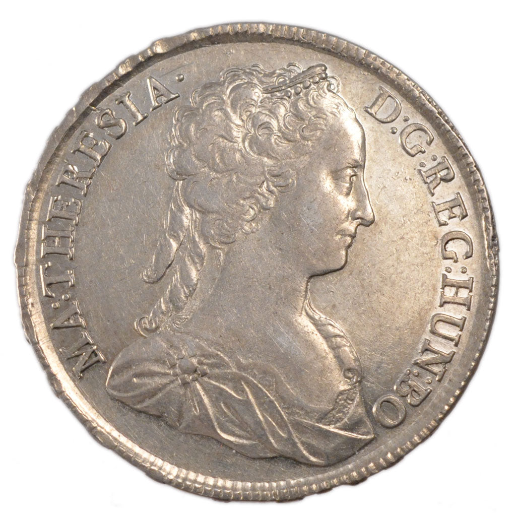 Monnaie, Hongrie, Maria Theresia, Thaler, 1742, TTB+, Argent, KM:328.3
