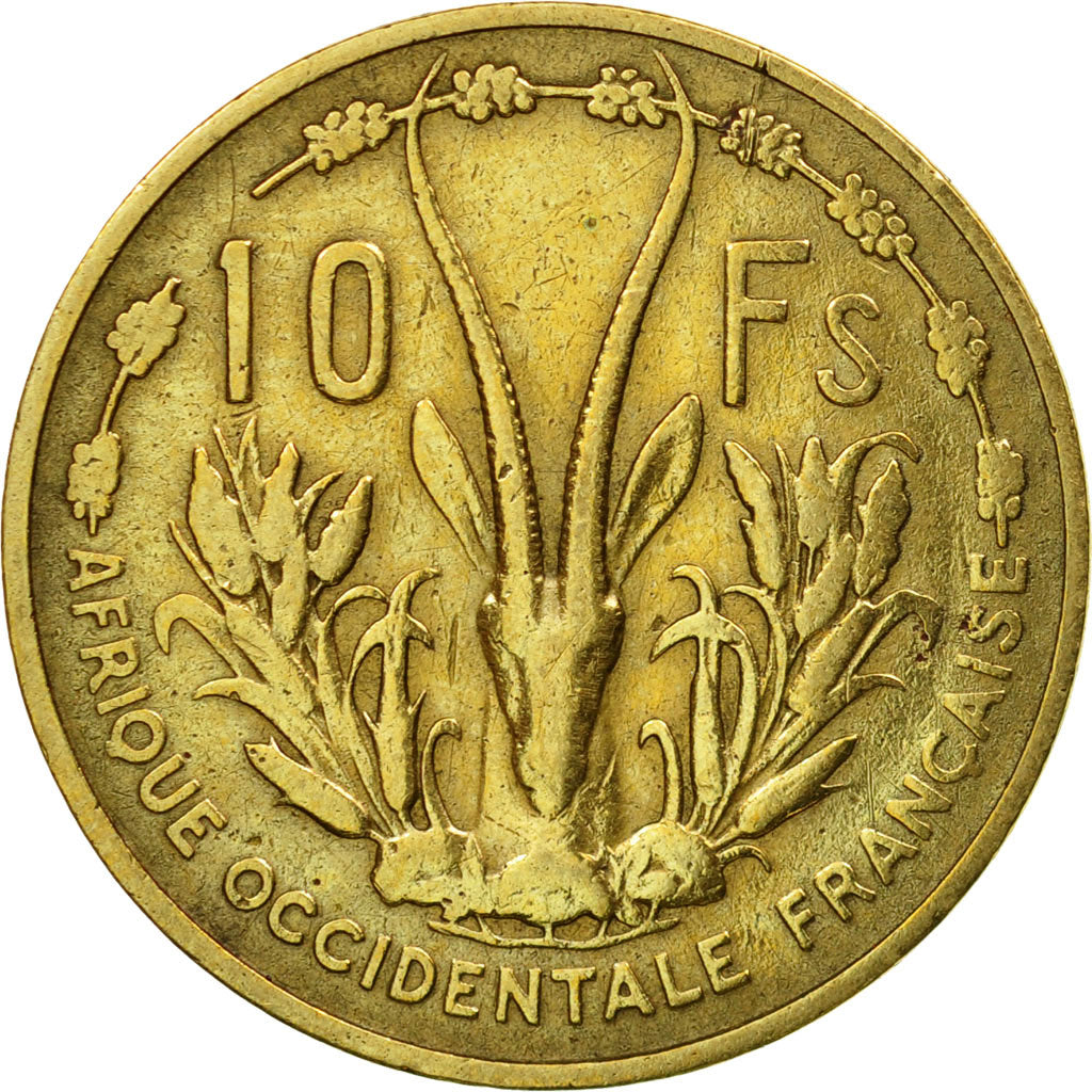 Moneda, África oriental francesa, 10 Francs, 1956, Paris, EBC, Aluminio -